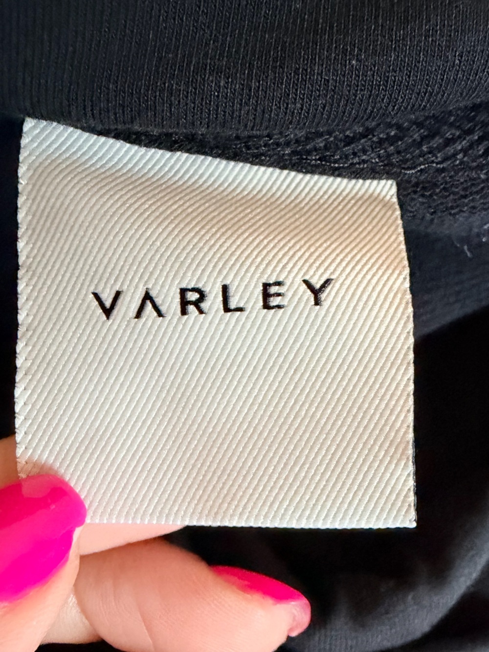 Varley Morrison high funnel neck relaxed fit Sweatshirt women's size small black - Picture 9 of 15